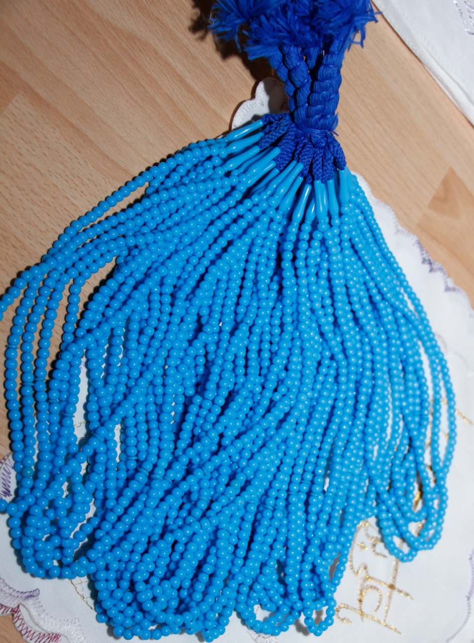 Gebetsketten Tasbih - Himmelblau 99 Steine