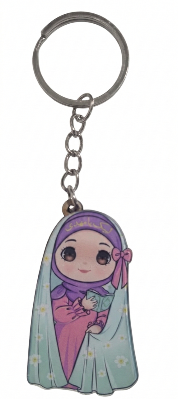 Schlüsselanhänger für Mädchen aus Kunststoff – 3 Farben