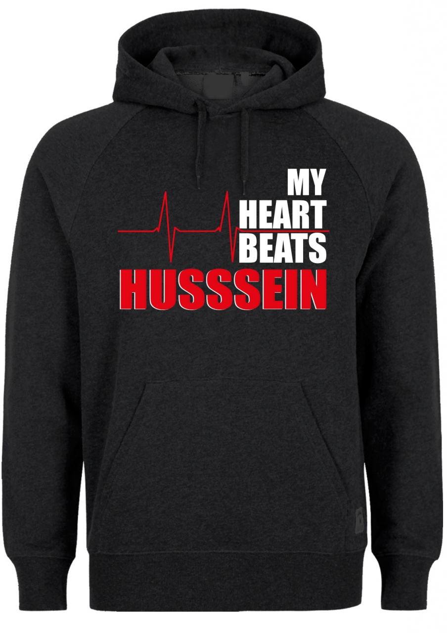 My Hear beats Hussein - Mein Herz schlägt Hussein Männer Hoodie